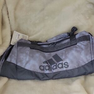 NEW ADIDAS Defense 2 Medium Duffel. Stone Wash Blue Dawn-light Onix Grey.
